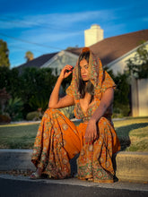 Load image into Gallery viewer, Royal Sunset Sharara Pants Set

