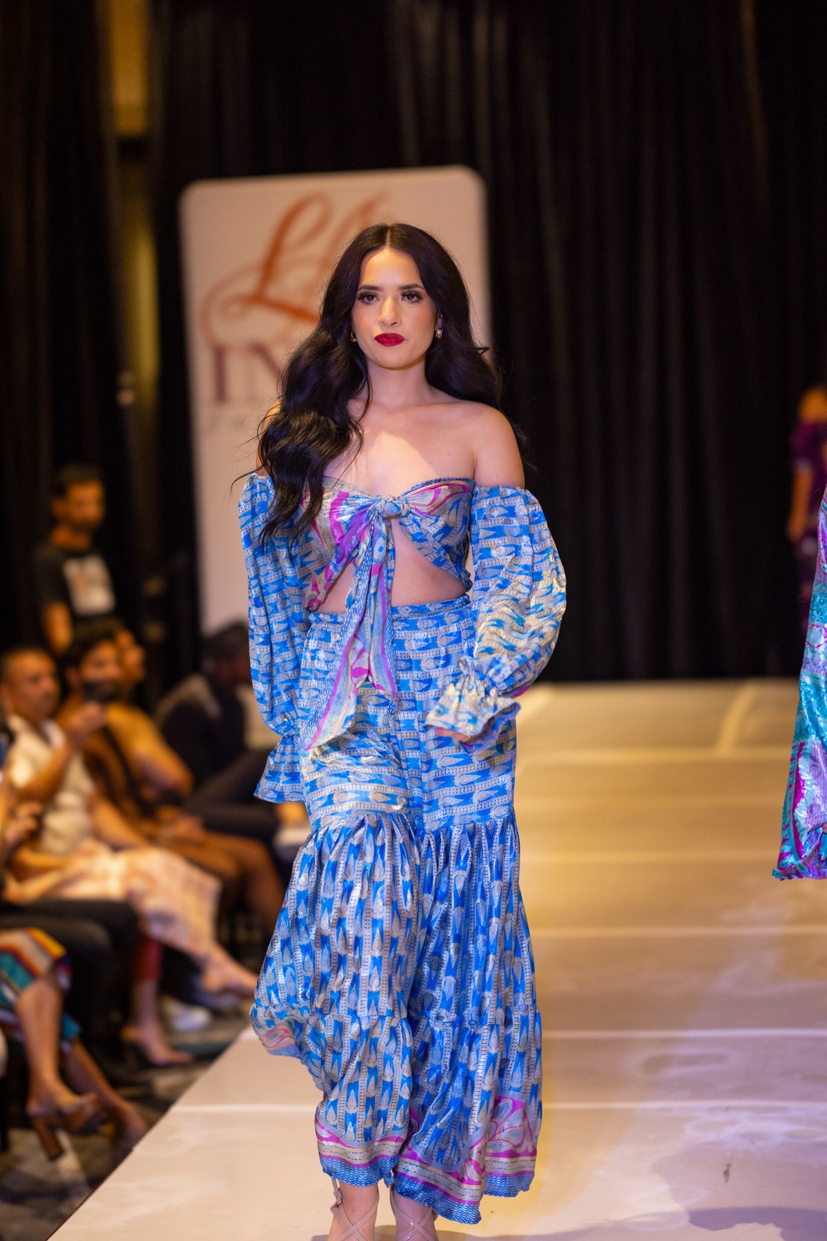 Egyptian Blue Pharaoh Sharara Pants Set