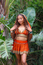 Load image into Gallery viewer, Sunset Fire Micro Mini Skirt Set
