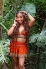 Load image into Gallery viewer, Sunset Fire Micro Mini Skirt Set
