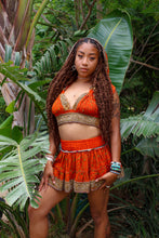 Load image into Gallery viewer, Sunset Fire Micro Mini Skirt Set
