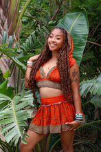 Load image into Gallery viewer, Sunset Fire Micro Mini Skirt Set
