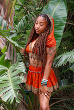 Load image into Gallery viewer, Sunset Fire Micro Mini Skirt Set
