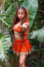 Load image into Gallery viewer, Sunset Fire Micro Mini Skirt Set

