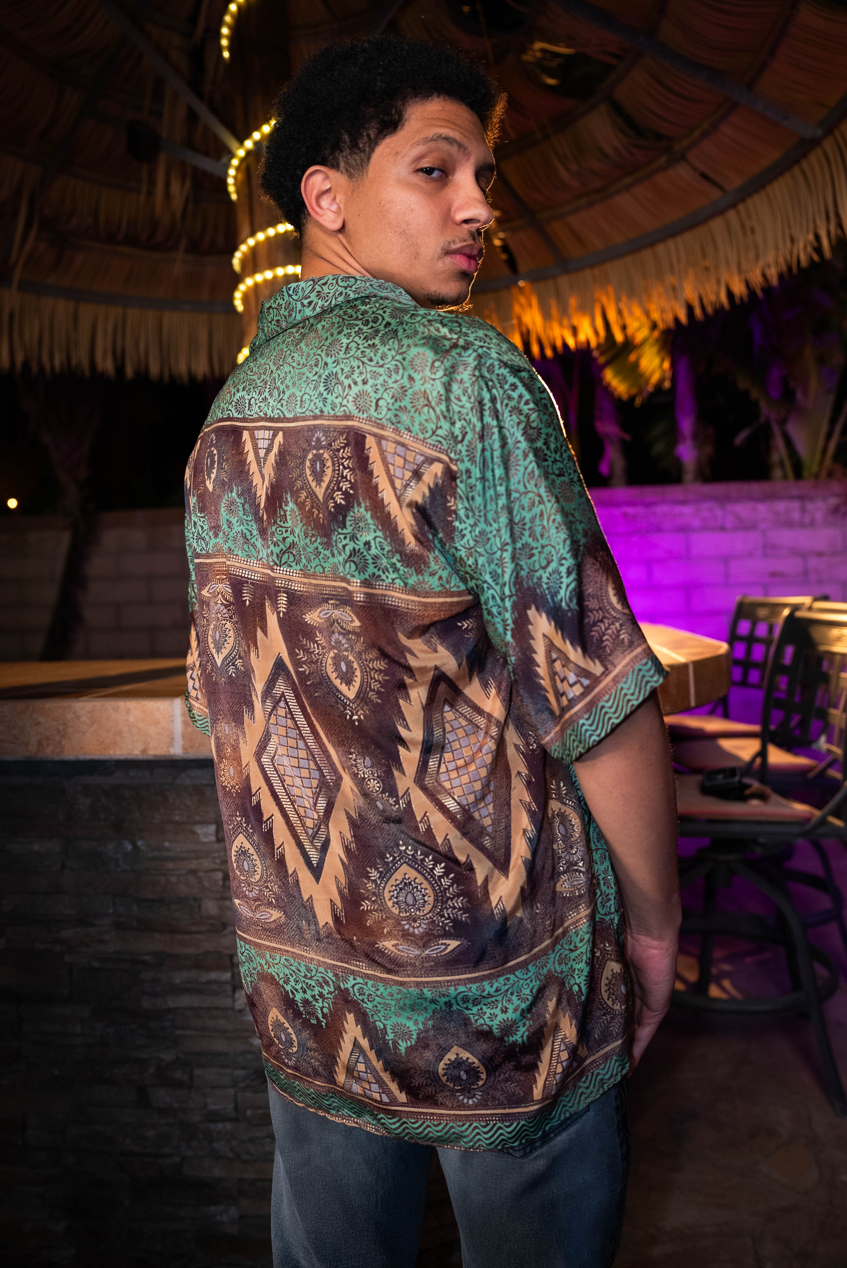 Turquoise Alchemy Button Up Unisex Top