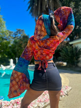 Load image into Gallery viewer, Bohemian Sunset hoodie wrap top
