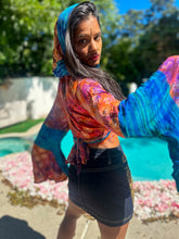 Load image into Gallery viewer, Bohemian Sunset hoodie wrap top
