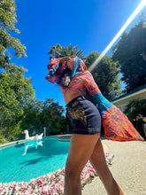 Load image into Gallery viewer, Bohemian Sunset hoodie wrap top
