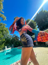 Load image into Gallery viewer, Bohemian Sunset hoodie wrap top
