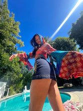 Load image into Gallery viewer, Bohemian Sunset hoodie wrap top
