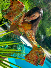 Load image into Gallery viewer, electric emerald mini skirt
