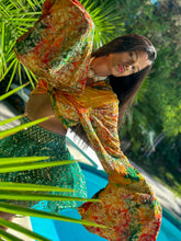 Load image into Gallery viewer, electric emerald mini skirt
