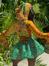 Load image into Gallery viewer, electric emerald mini skirt
