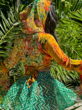 Load image into Gallery viewer, electric emerald mini skirt
