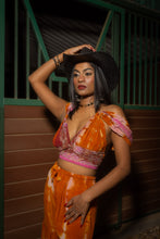 Load image into Gallery viewer, Tie Dye Cowgirl Sharara Pants Set

