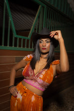 Load image into Gallery viewer, Tie Dye Cowgirl Sharara Pants Set
