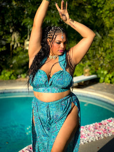 Turquoise Dreams Jasmine Set (PLUS SIZE LARGE CUP SIZE)