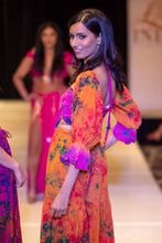 Load image into Gallery viewer, Tropical Mimosa Sharara Pants Set
