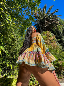 Sun Blossom Micro Mini Skirt Set