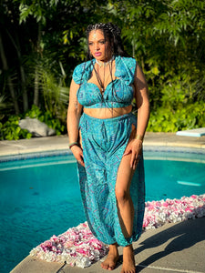 Turquoise Dreams Jasmine Set (PLUS SIZE LARGE CUP SIZE)