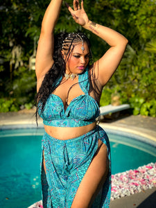 Turquoise Dreams Jasmine Set (PLUS SIZE LARGE CUP SIZE)