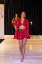 Load image into Gallery viewer, Rose Warrior Micro Mini Skirt Set
