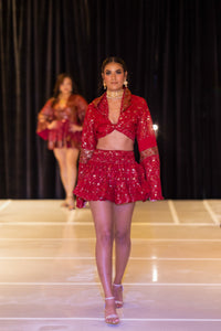 Rose Warrior Micro Mini Skirt Set