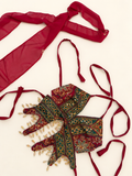 Royal Fire Butterfly Top — approved cleaned front with separate matching scarf