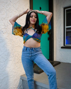 Blue Moonstone Aura Wrap Top
