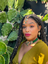 Load image into Gallery viewer, The Emerald Empire Necklace Set
