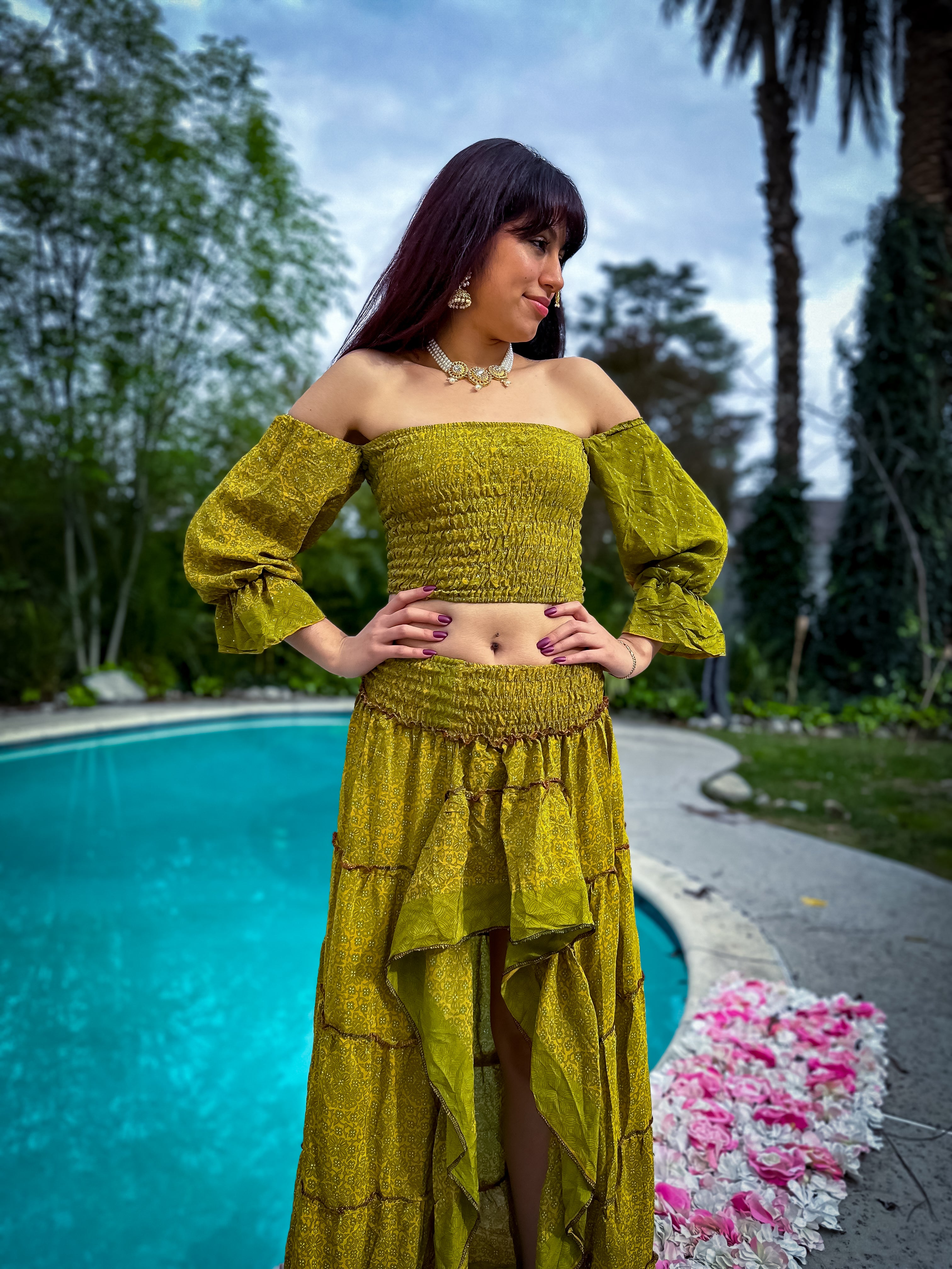 Forest Flower Bollywood Set