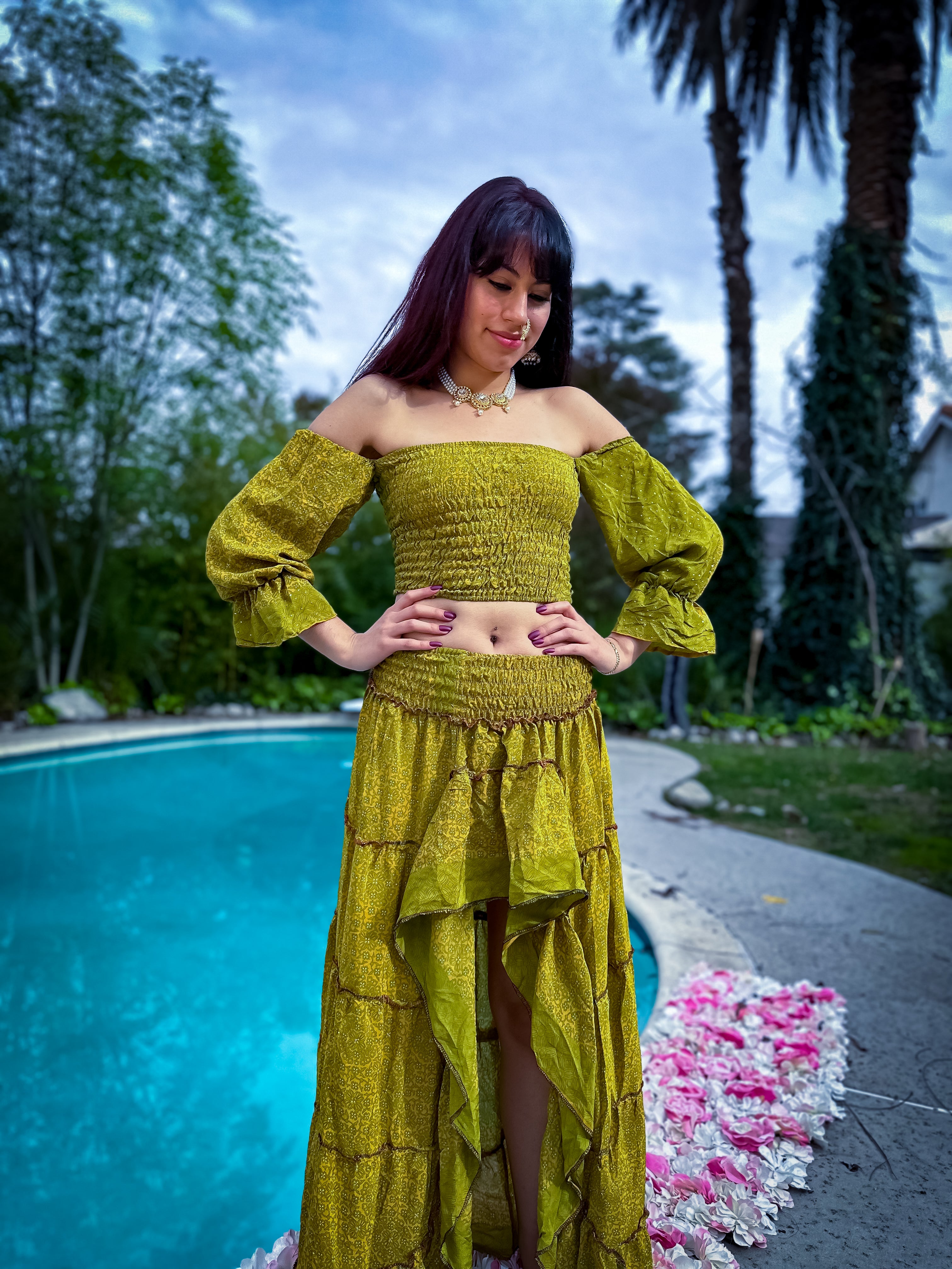 Forest Flower Bollywood Set