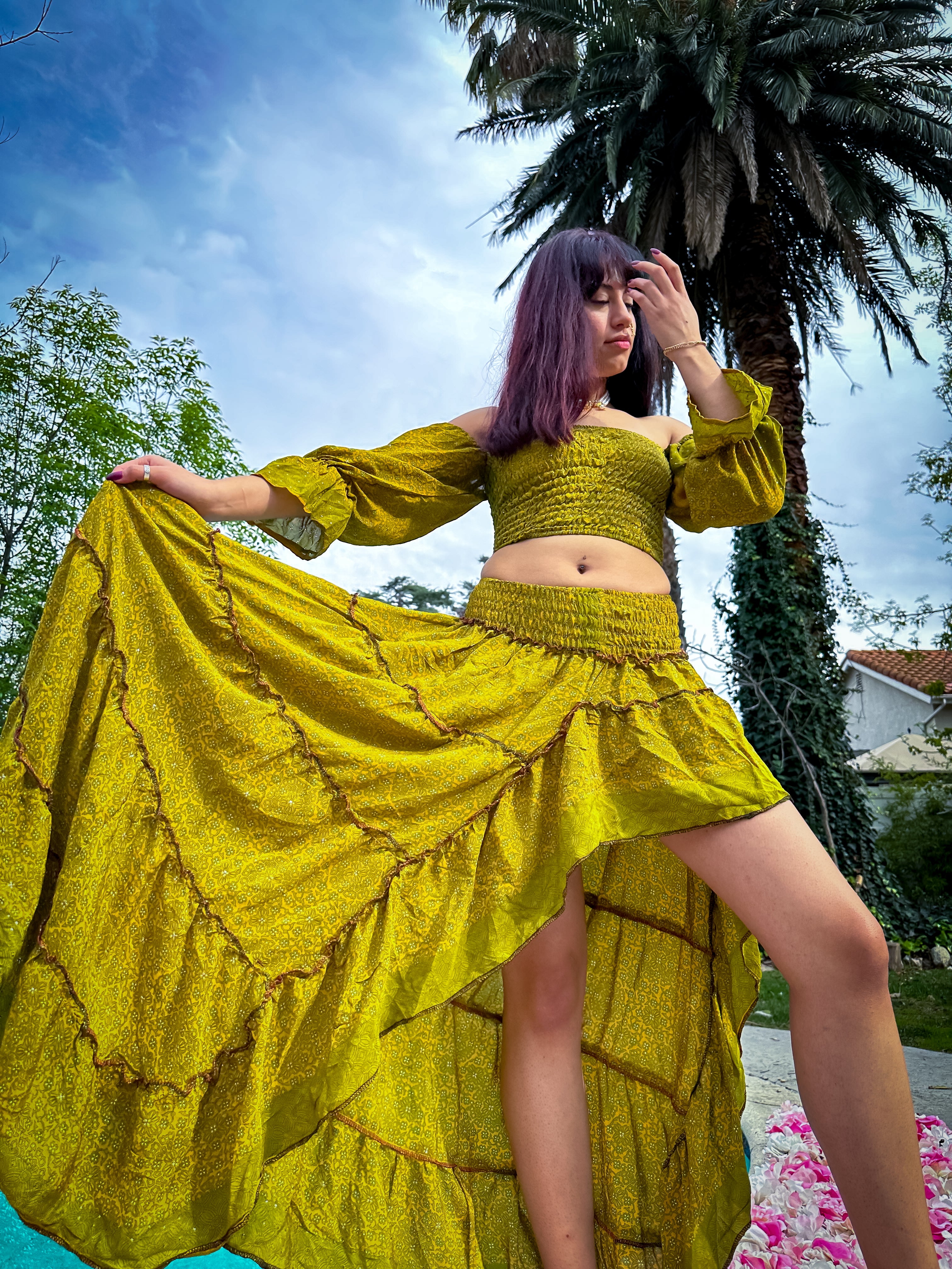 Forest Flower Bollywood Set