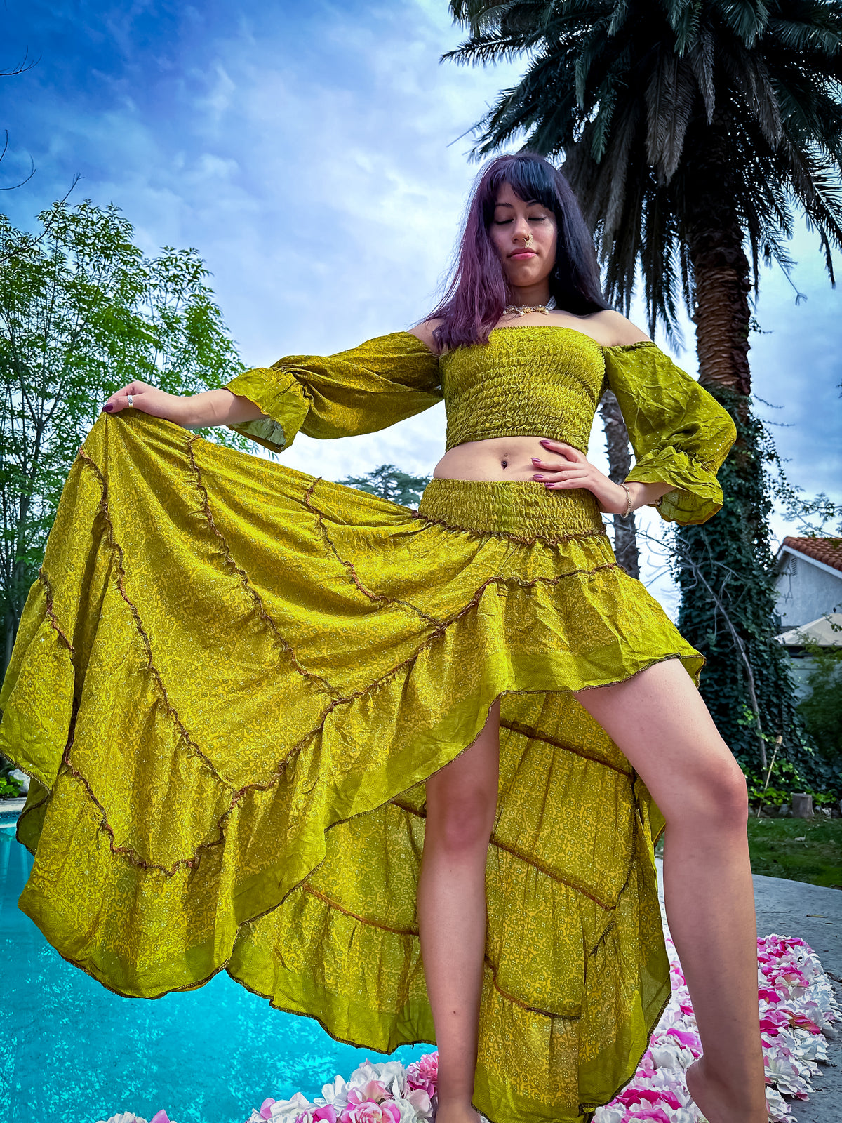 Forest Flower Bollywood Set