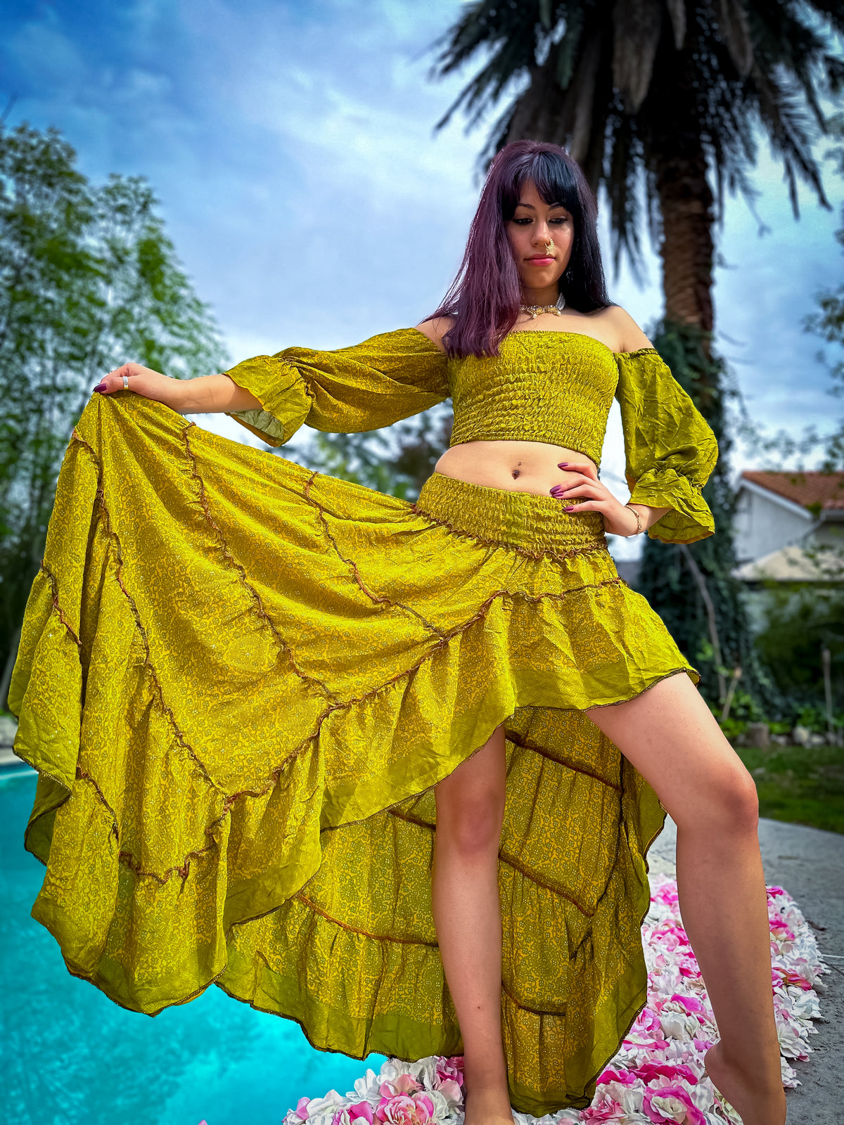 Forest Flower Bollywood Set