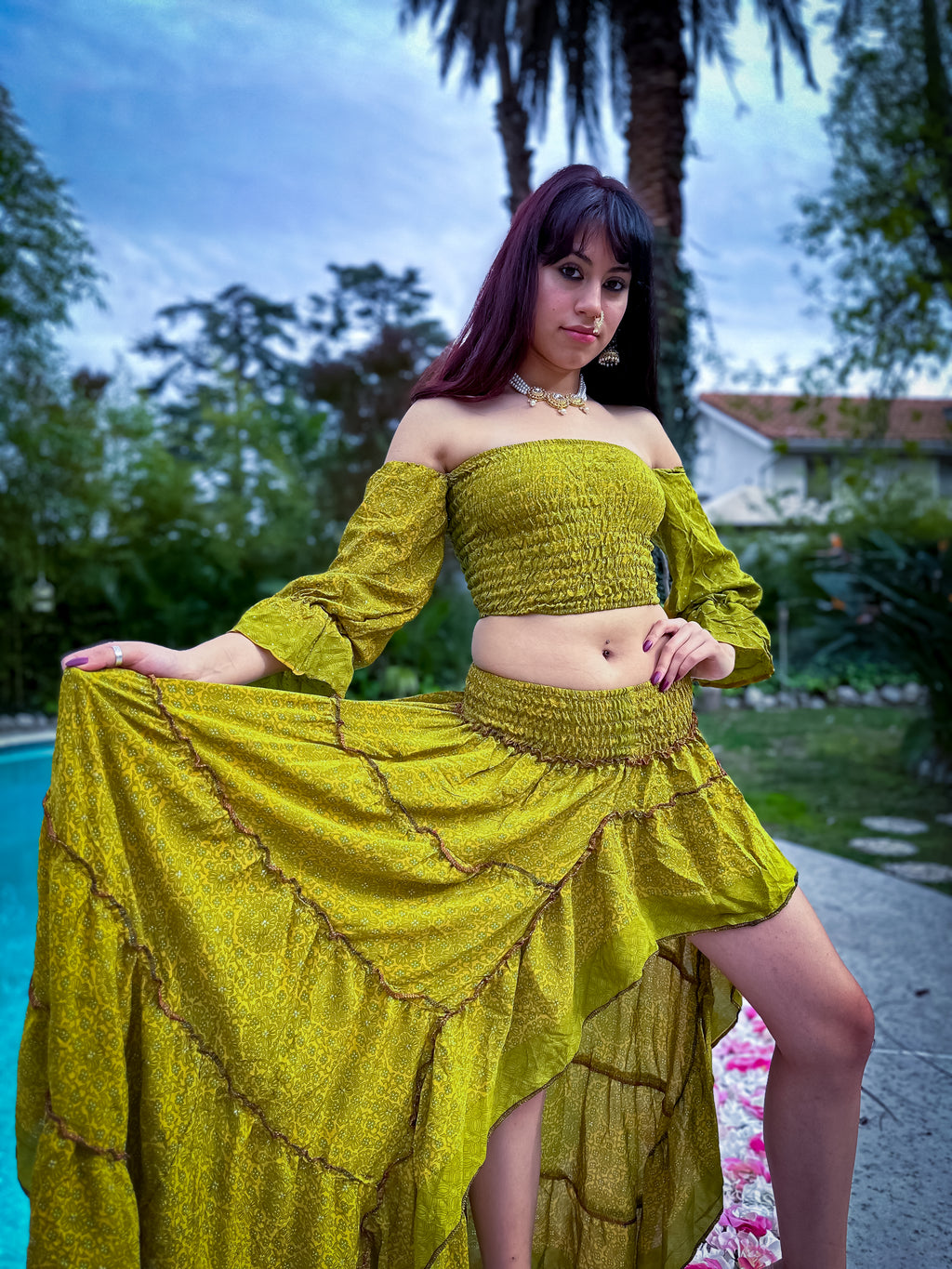 Forest Flower Bollywood Set