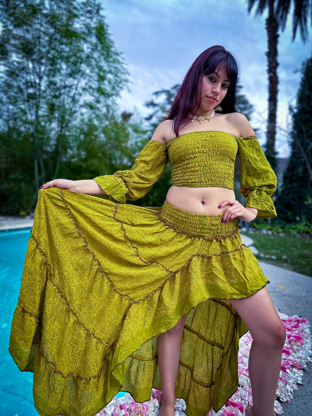 Forest Flower Bollywood Set