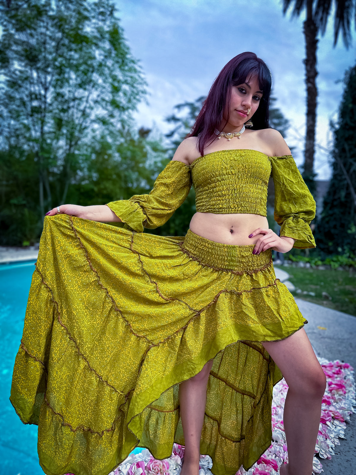 Forest Flower Bollywood Set