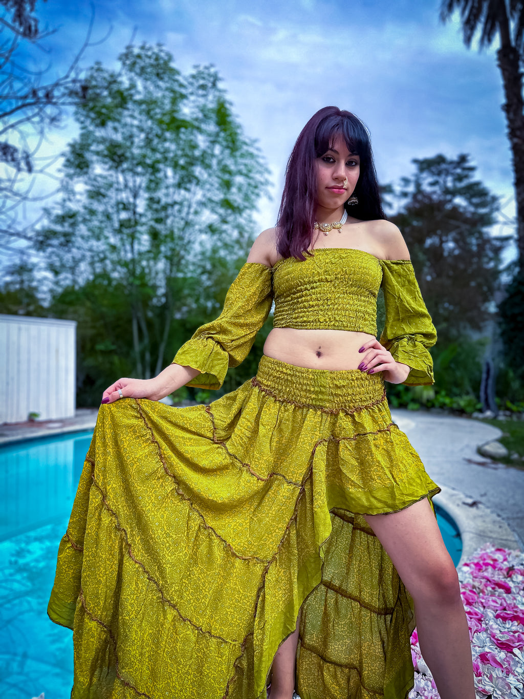 Forest Flower Bollywood Set