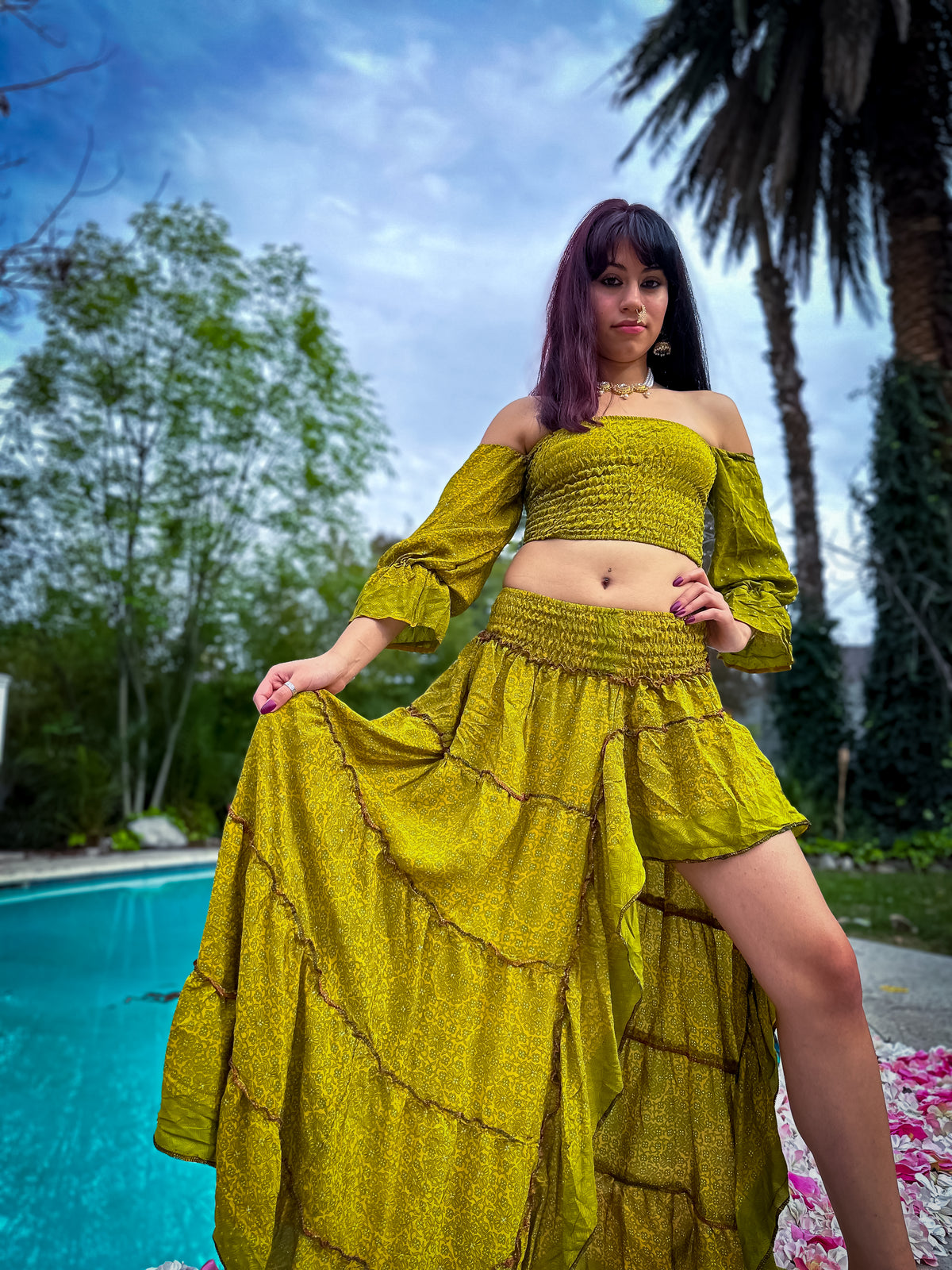 Forest Flower Bollywood Set