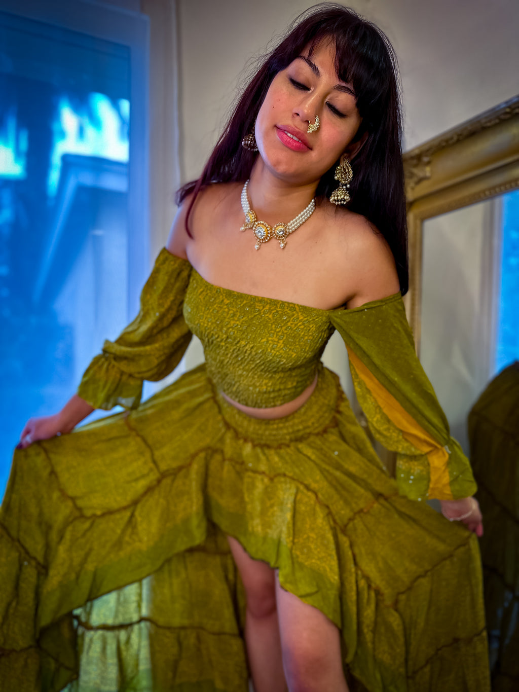 Forest Flower Bollywood Set