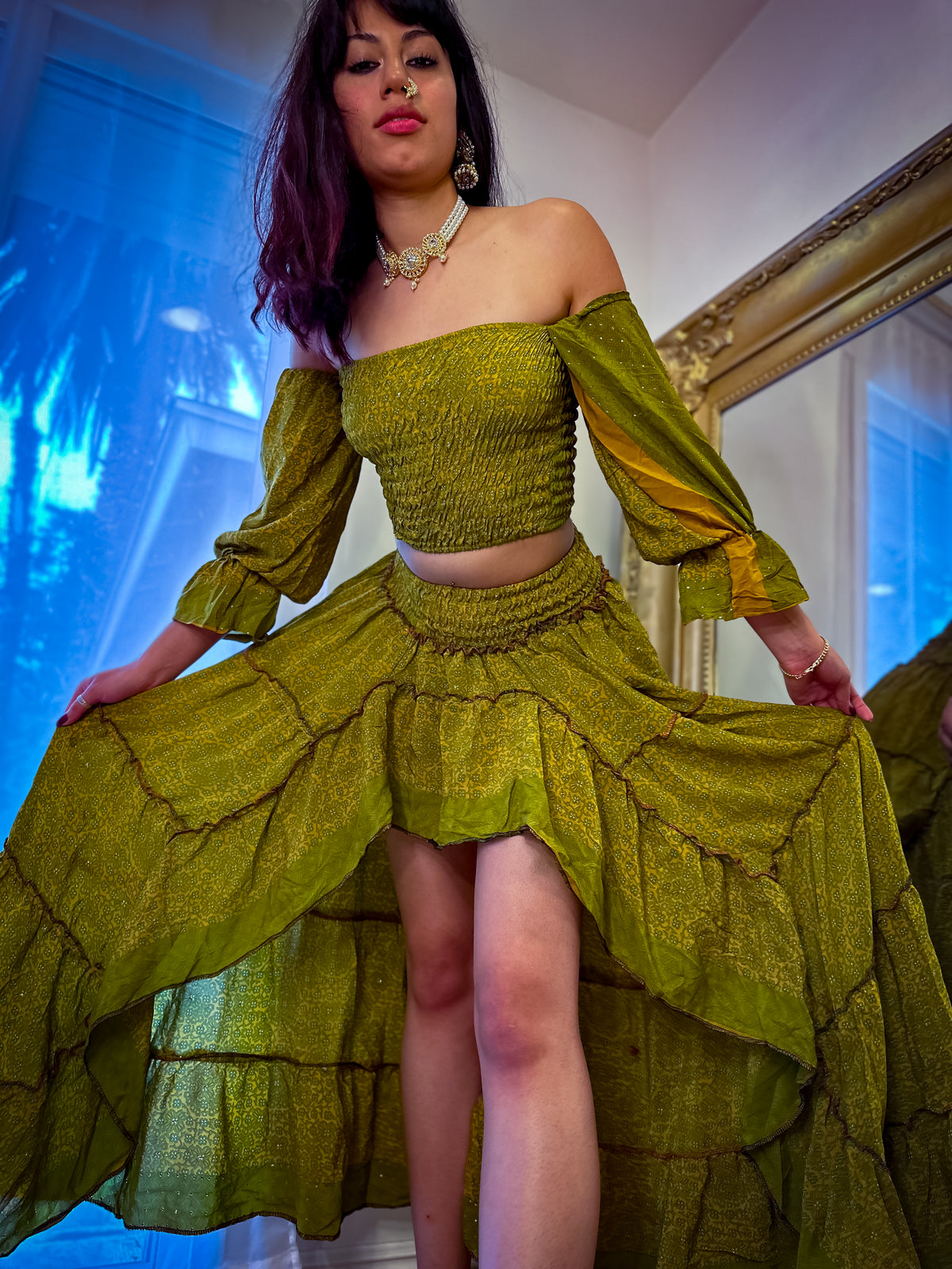 Forest Flower Bollywood Set
