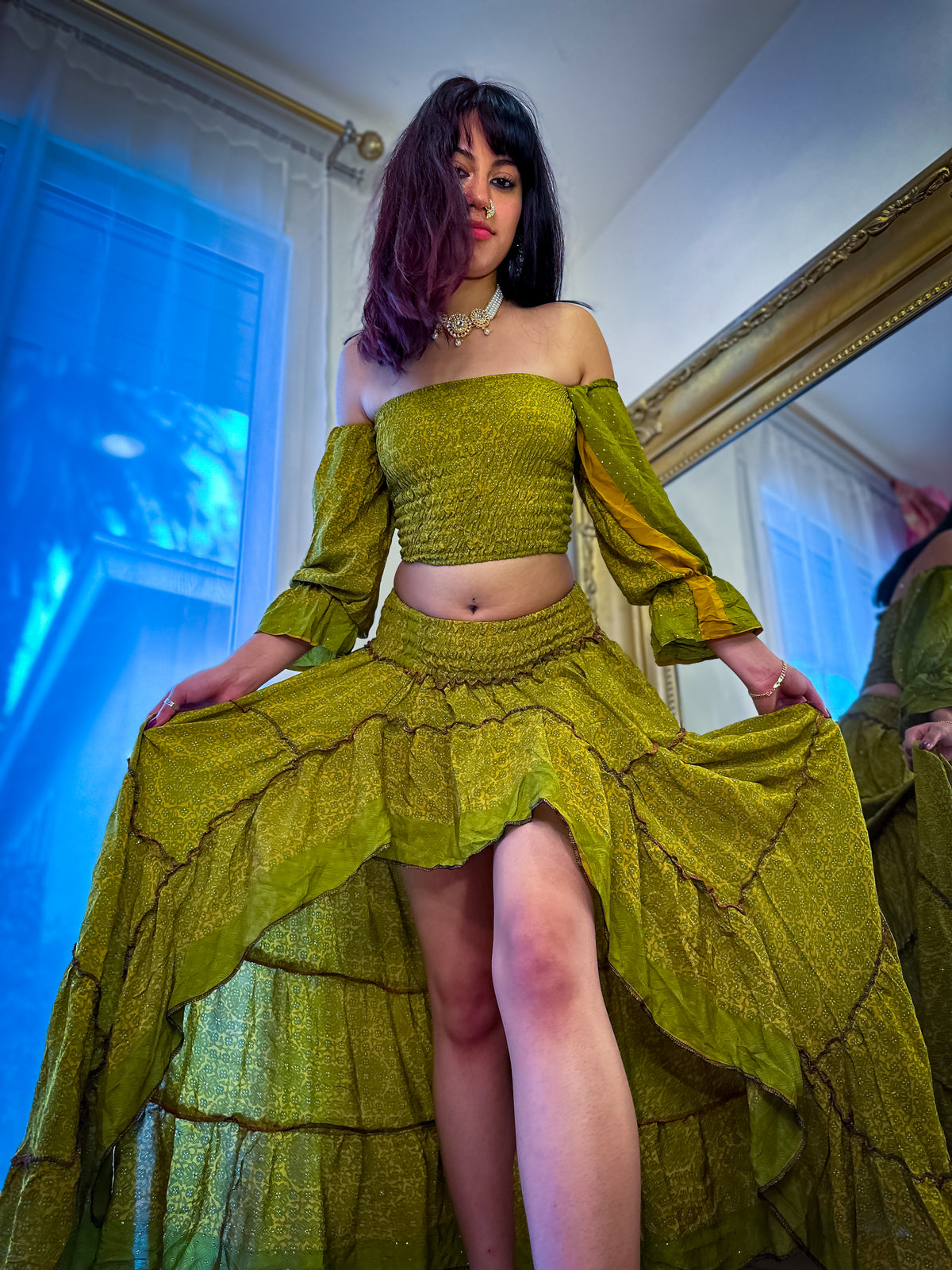 Forest Flower Bollywood Set