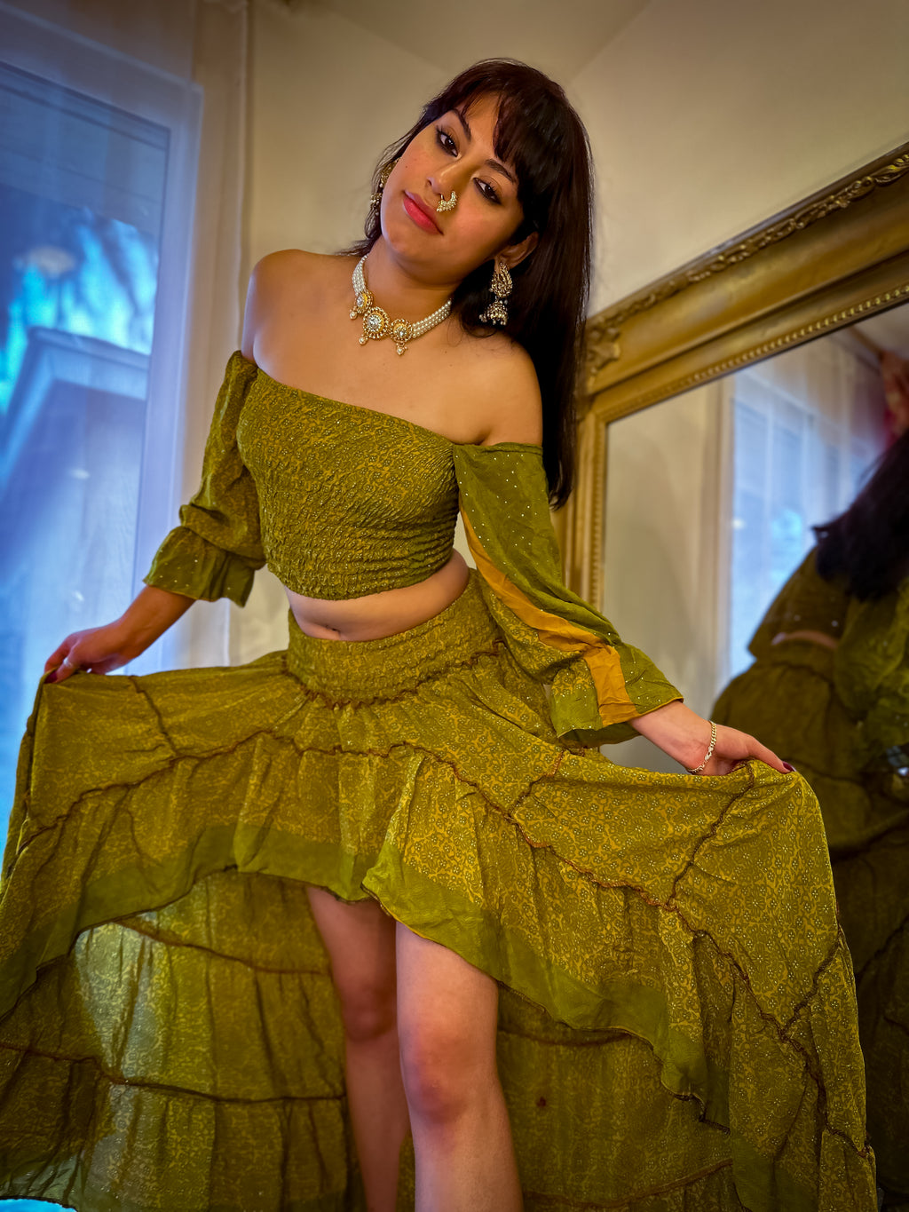 Forest Flower Bollywood Set