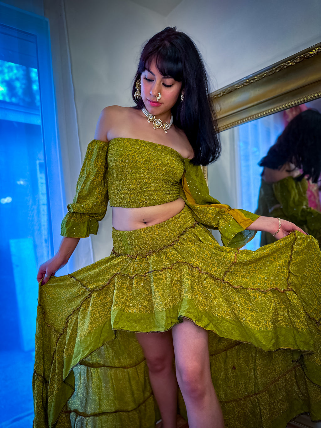 Forest Flower Bollywood Set