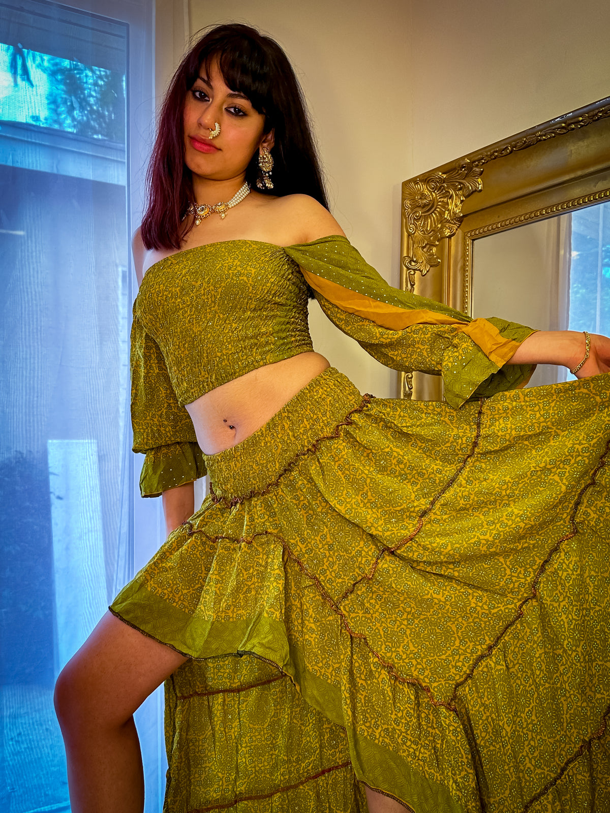 Forest Flower Bollywood Set