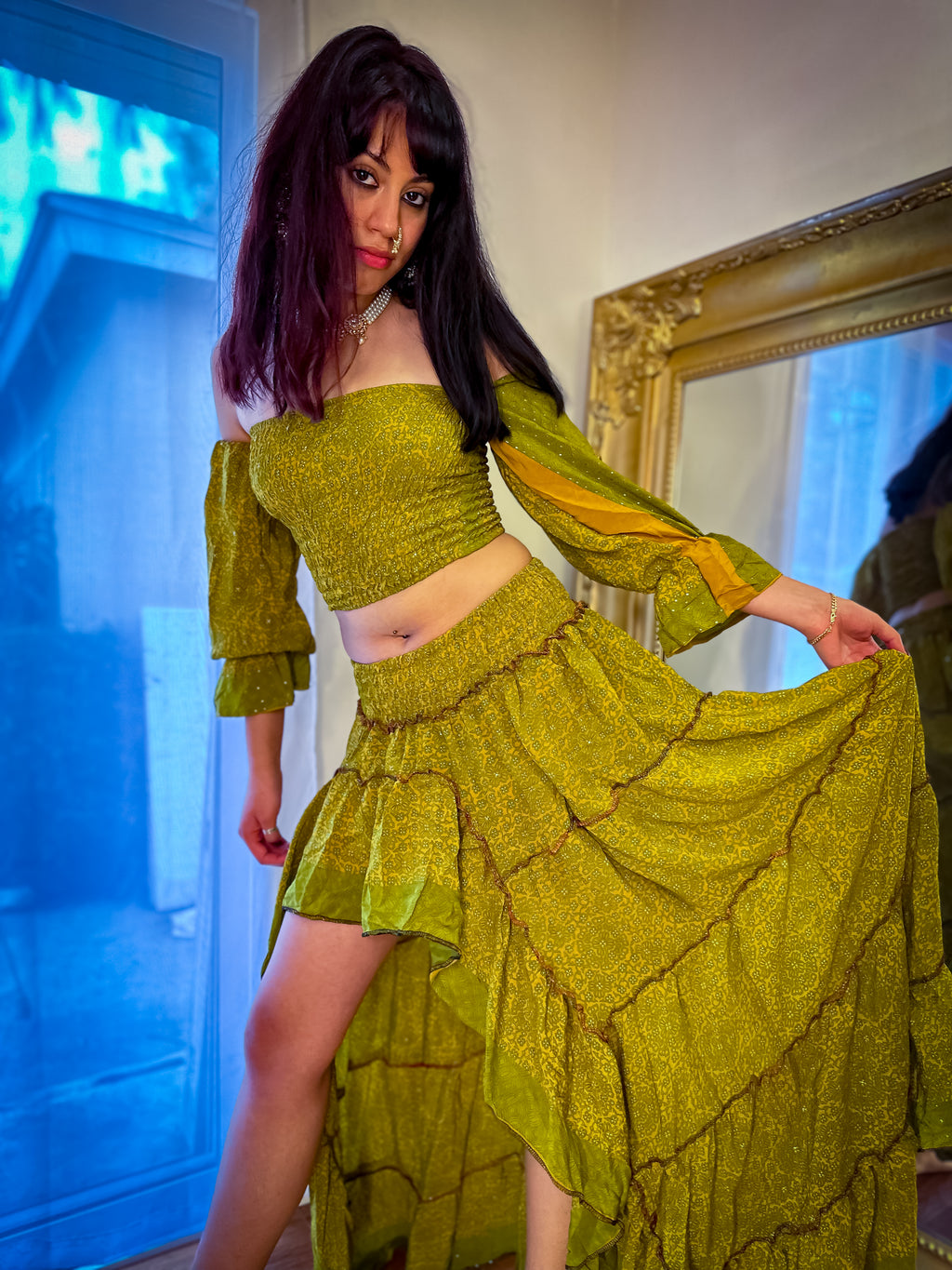 Forest Flower Bollywood Set