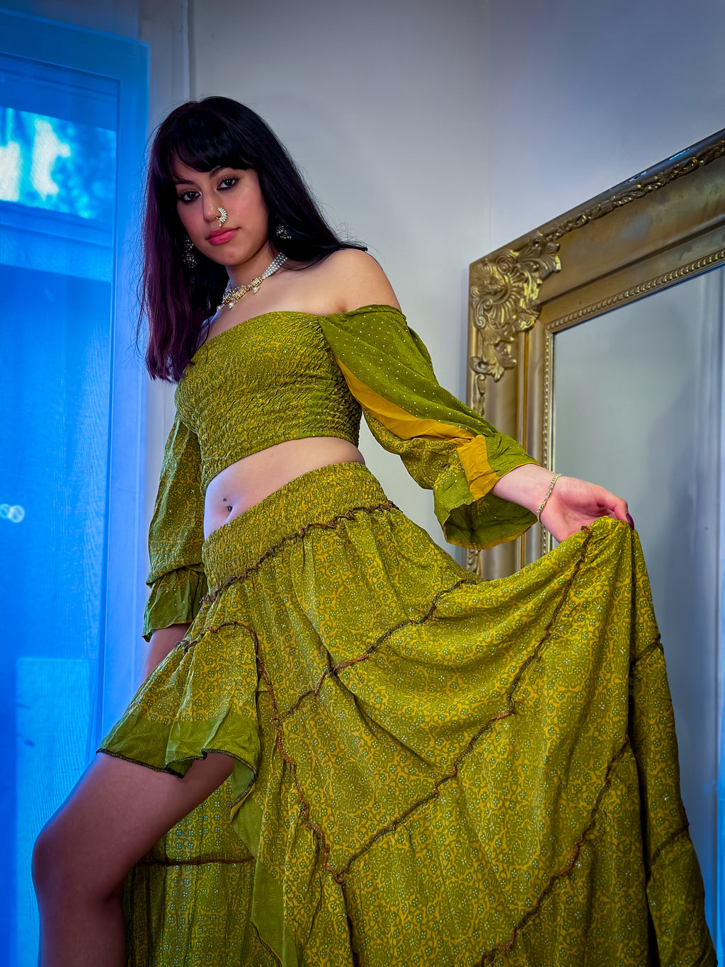 Forest Flower Bollywood Set