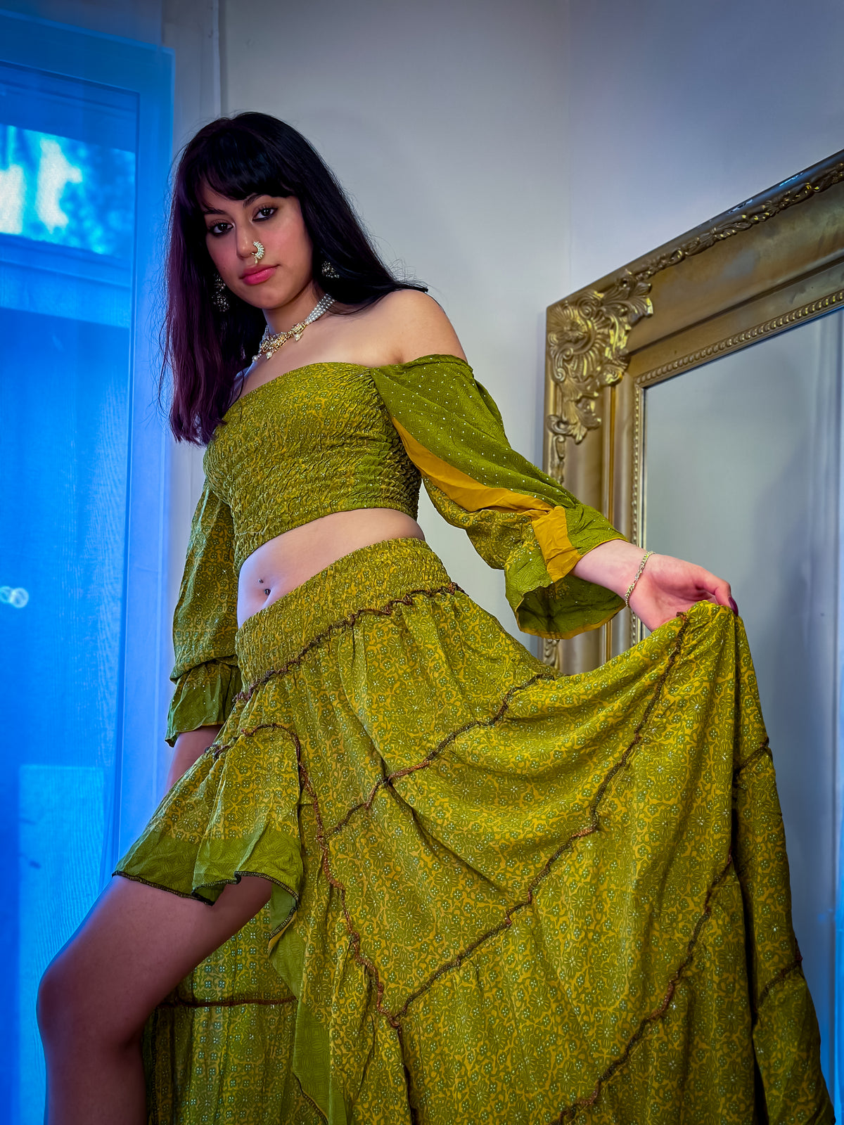 Forest Flower Bollywood Set