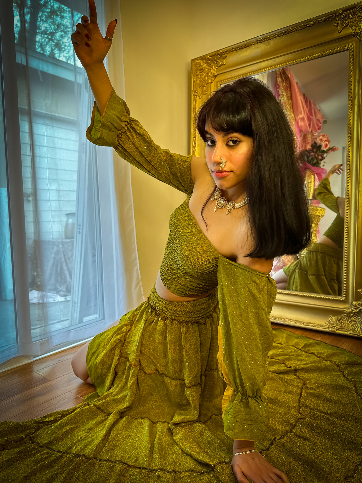 Forest Flower Bollywood Set